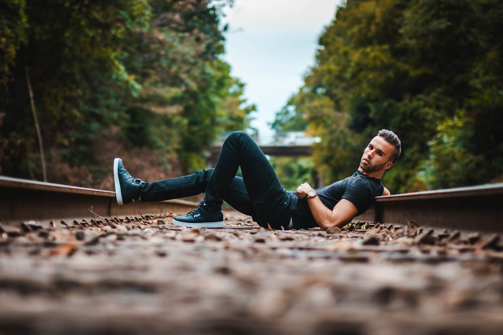 model on traintracks